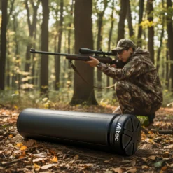 Wiltec Waffen Köcher wasserdicht korrosionssicher 1200 x 320 x 320 mm, Waffenbehälter aus Polypropylen, Röhrenköcher für Gewehre, Pfeile, Angelruten und Stative
