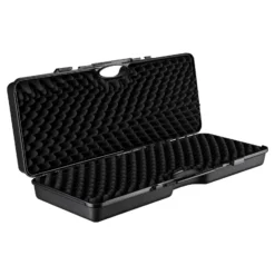 Wiltec Waffenkoffer 88 x 34 x 13,5 cm für Langwaffen, Gewehrkoffer mit Rasterschaumstoff für sicheren Transport, Langwaffenkoffer mit hoher Traglast und Tragegriff