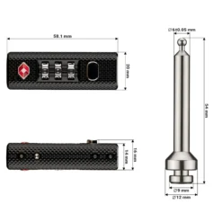Wiltec Waffenkoffer 137,8 x 38,3 x 17,5 cm mit Kofferschloss, Koffer für Langwaffen, Gewehrkoffer mit Schaumstoffpolsterung und Rollen, Langwaffenkoffer mit hoher Traglast
