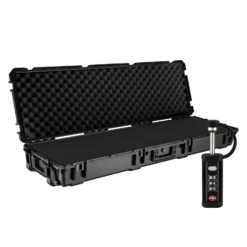Wiltec Waffenkoffer 139,6 x 44,9 x 18,8 cm mit Kofferschloss, Langwaffenkoffer aus PP, Bogenkoffer für Bogensport und Gewehre