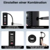 Wiltec Waffenkoffer 101,8 x 50,3 x 19 cm mit Kofferschloss, Koffer für Langwaffen, Gewehrkoffer mit Schaumstoffpolsterung und Rollen, Langwaffenkoffer mit hoher Traglast