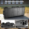 Wiltec Waffenkoffer 119 x 53 x 21 cm, wasserfester Bogenkoffer für Bogensport und Gewehre