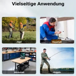 Wiltec Wartungskoffer für Waffen leer 643 x 299 x 210 mm aus Polypropylen, zweiteilige Reinigungsbox mit Gewehrhalterungen, Waffenkoffer für Waffenreinigung