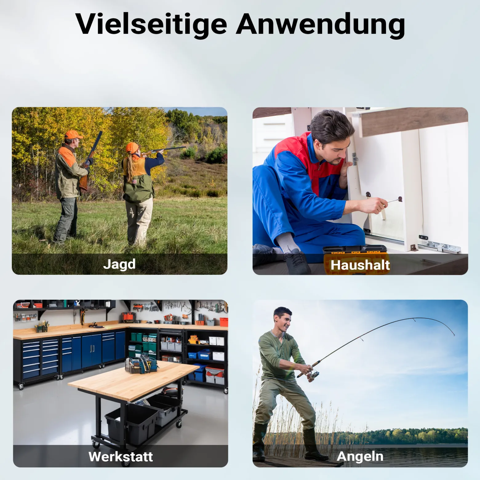 Wiltec Wartungskoffer für Waffen leer 643 x 299 x 210 mm aus Polypropylen, zweiteilige Reinigungsbox mit Gewehrhalterungen, Waffenkoffer für Waffenreinigung