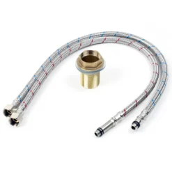 Wiltec Wasserhahn für Küchenarmatur um 360° drehbar, verchromt mit 16,41mm Anschluss (3/8