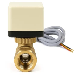 Wiltec 2-Wege Zonenventil DN25 33,7 mm (1"), Zweiwegeventil 230 VAC, Einheit aus Umschalt-Kugelventil und aufgesetztem Steuergerät