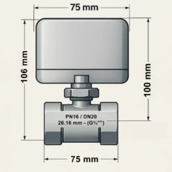 Wiltec 3-Wege Zonenventil DN20 26,9 mm (3/4