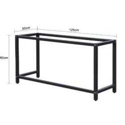 Wiltec Werkbankgestell 125 x 50 x 80 cm, Tischgestell belastbar bis 250 kg, Werkbank Untergestell mit höhenverstellbaren Füßen bis 83,5 cm