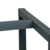 Wiltec Werkbank Gestell 125 x 57 x 81 cm aus Stahl, Werkbankgestell in Anthrazit Rot, Tischgestell max. 200 kg als Werkbank, Arbeitstisch & Sideboard