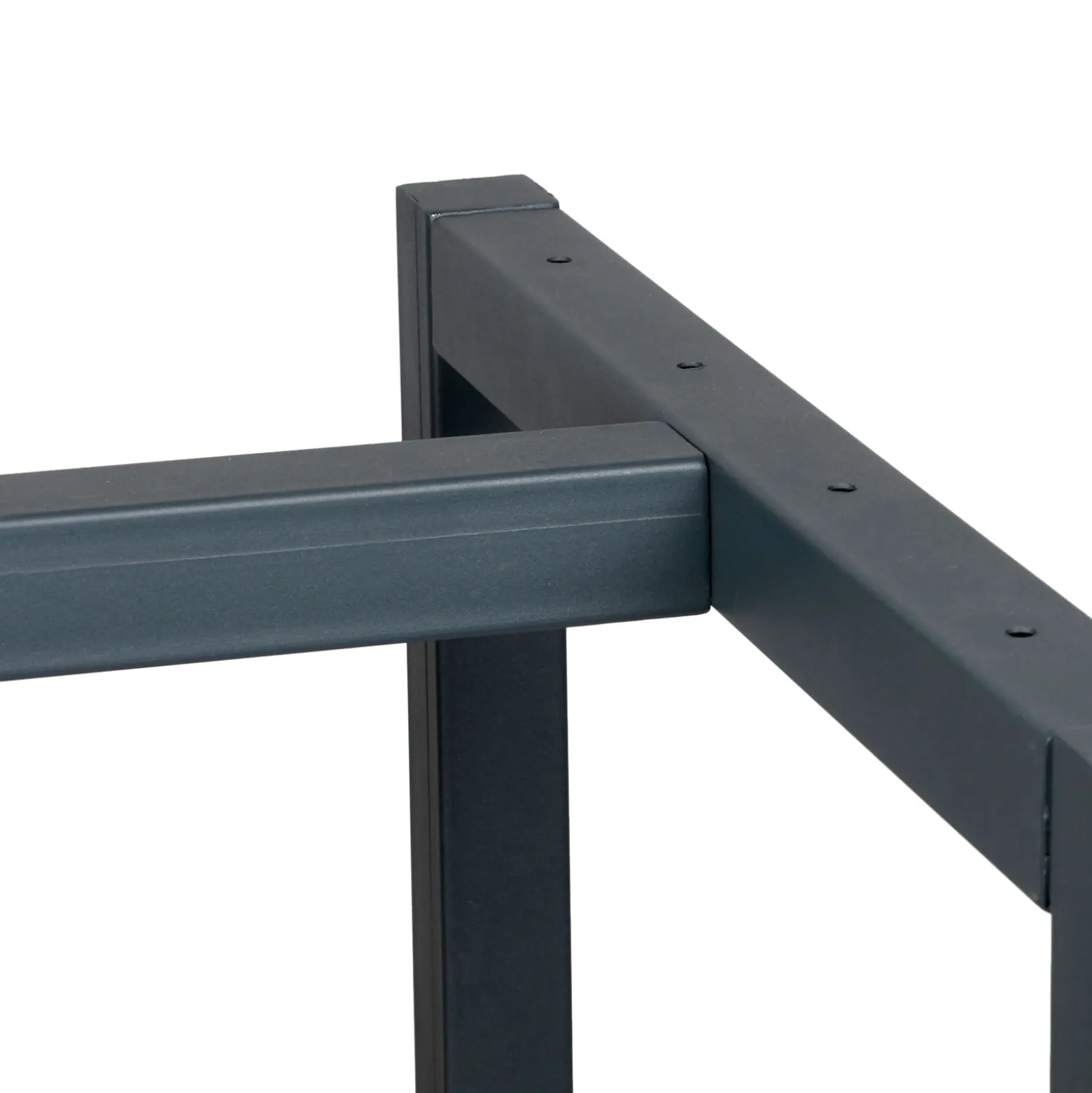 Wiltec Werkbank Gestell 125 x 57 x 81 cm aus Stahl, Werkbankgestell in Anthrazit Rot, Tischgestell max. 200 kg als Werkbank, Arbeitstisch & Sideboard