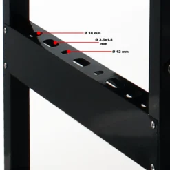 Wiltec Werkbank 100 x 60 x 76 cm klappbar, Werktisch faltbar, linierter Arbeitstisch bis 150 kg belastbar, Werkstatteinrichtung aus Stahl und Holz