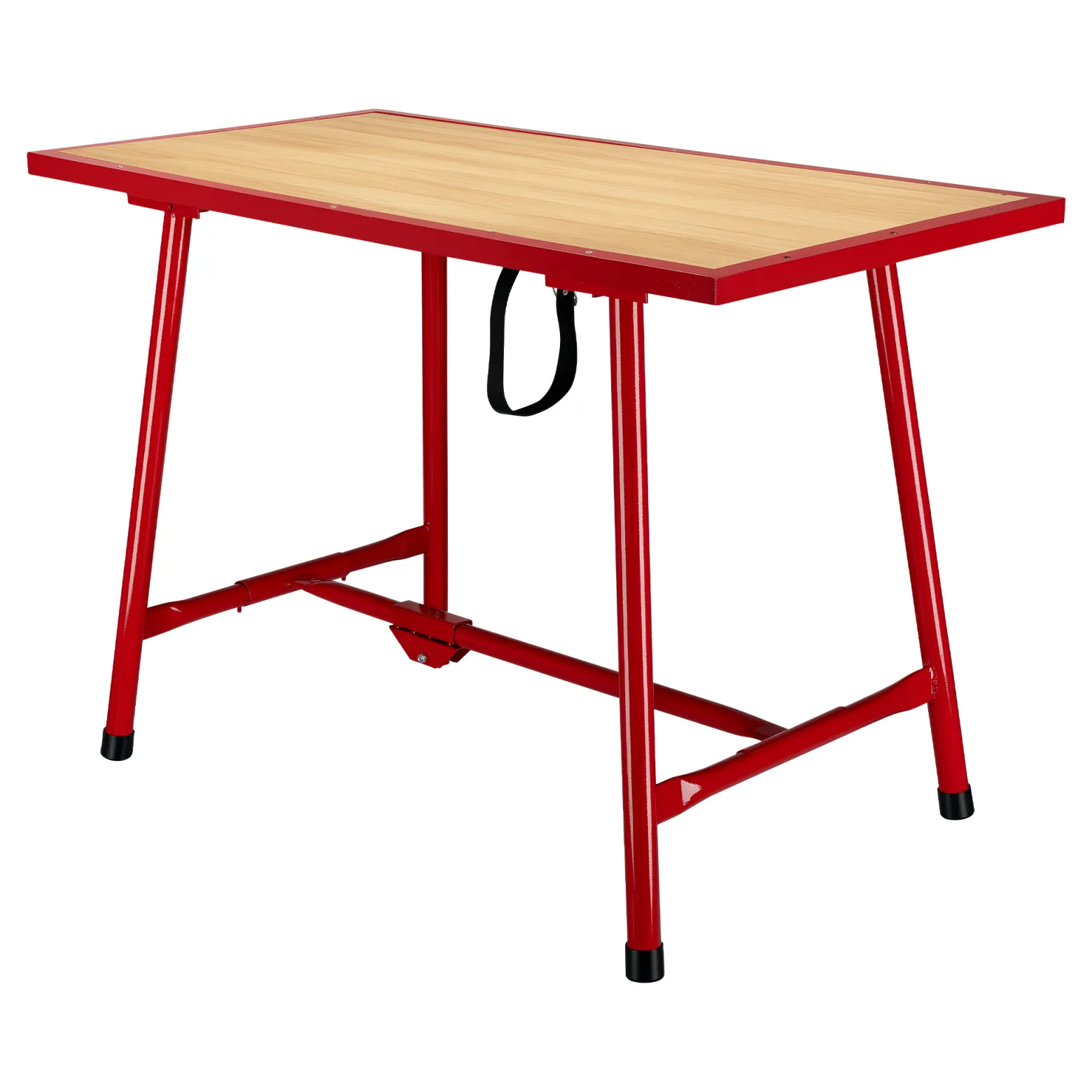 Wiltec Werkbank 120 x 62,5 x 83 cm klappbar, Werktisch faltbar, klappbarer Arbeitstisch bis 300 kg belastbar, Werkstatteinrichtung aus Stahl und Holz