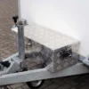 Wiltec Werkzeugbox Alu 76x32x24,5 cm Silberfarbene Transportbox, Werkzeugkiste inkl. Schlüssel, Alubox mit Handgriffen, großzügige Deichselbox