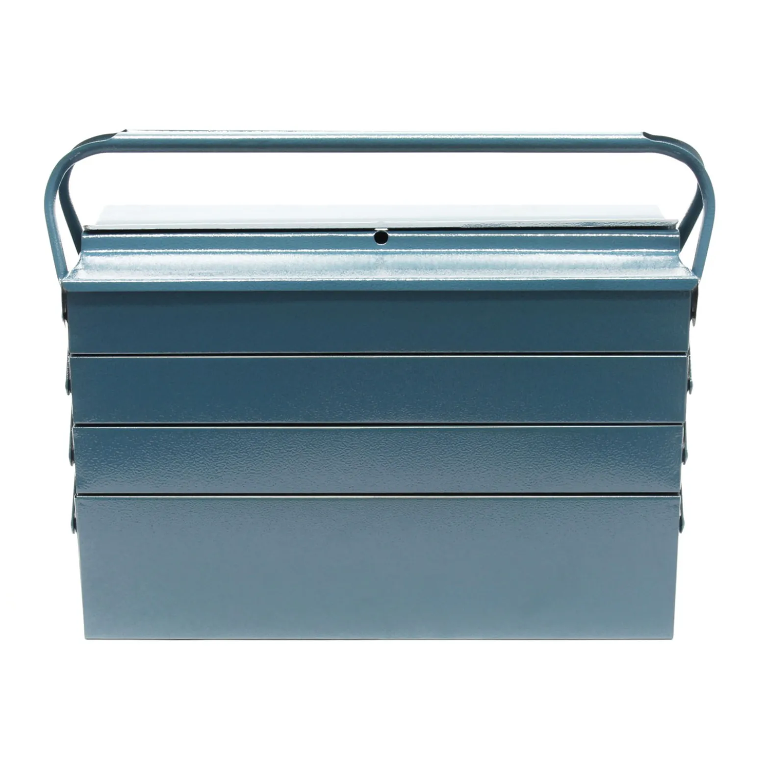 Wiltec Werkzeugkiste 420x200x250mm aus Stahl mit 7 Fächern, beständiger Werkzeugkasten mit Handgriff, Werkzeugbox
