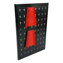 Wiltec Werkzeugwand 120x60cm aus 3 Lochplatten mit 17 Haken zur hängenden Aufbewahrung von Werkzeugen Werkstatteinrichtung Werkzeughalter Lochwand