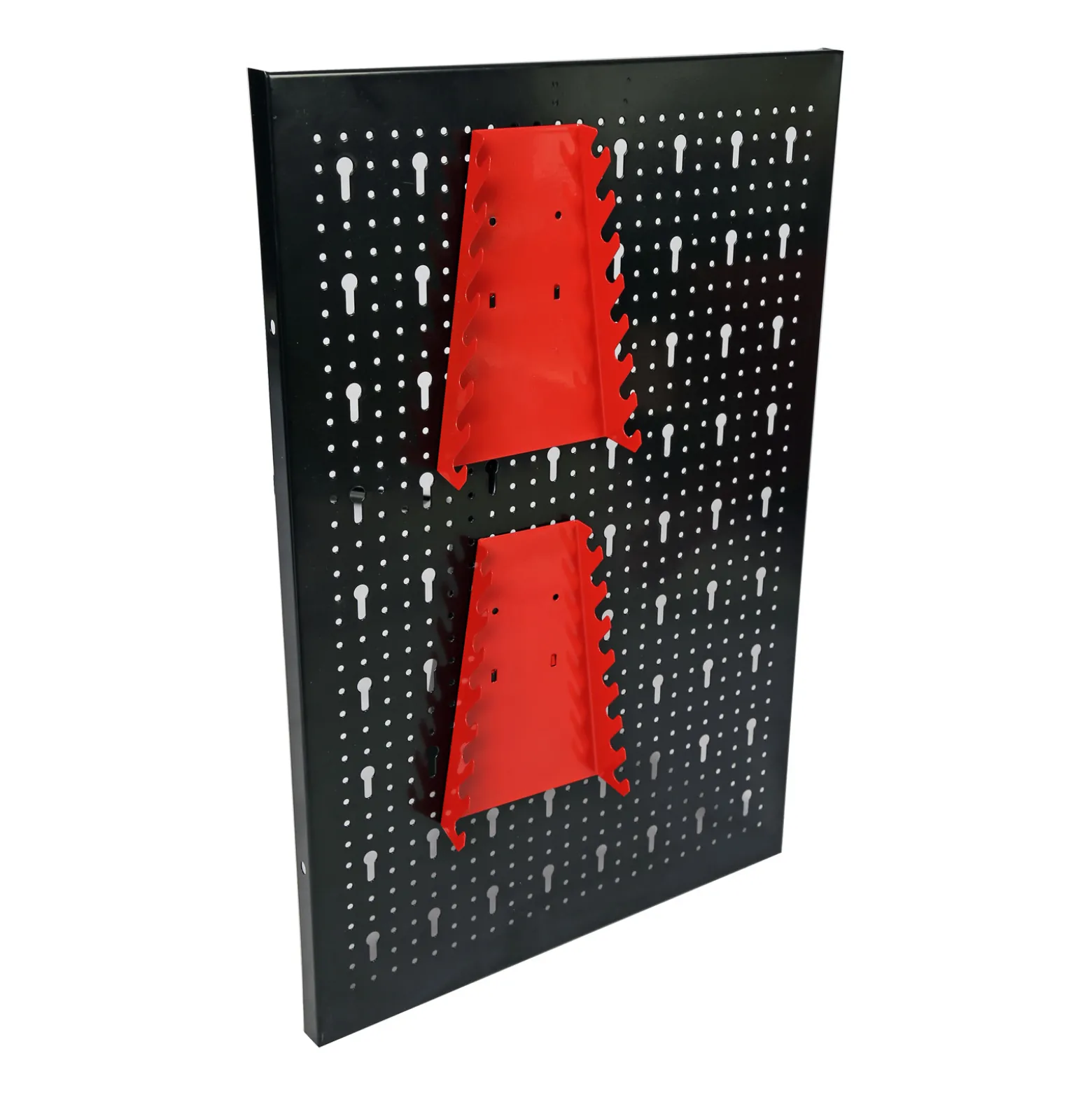 Wiltec Werkzeugwand 120x60cm aus 3 Lochplatten mit 17 Haken zur hängenden Aufbewahrung von Werkzeugen Werkstatteinrichtung Werkzeughalter Lochwand