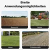 Wiltec Wiesenegge 155 x 123,5 cm mit Kettennetz, Schleppegge für Rasentraktor, ATV und UTV, Wiesenschleppe zur Bodenbearbeitung und Bodenbegradigung