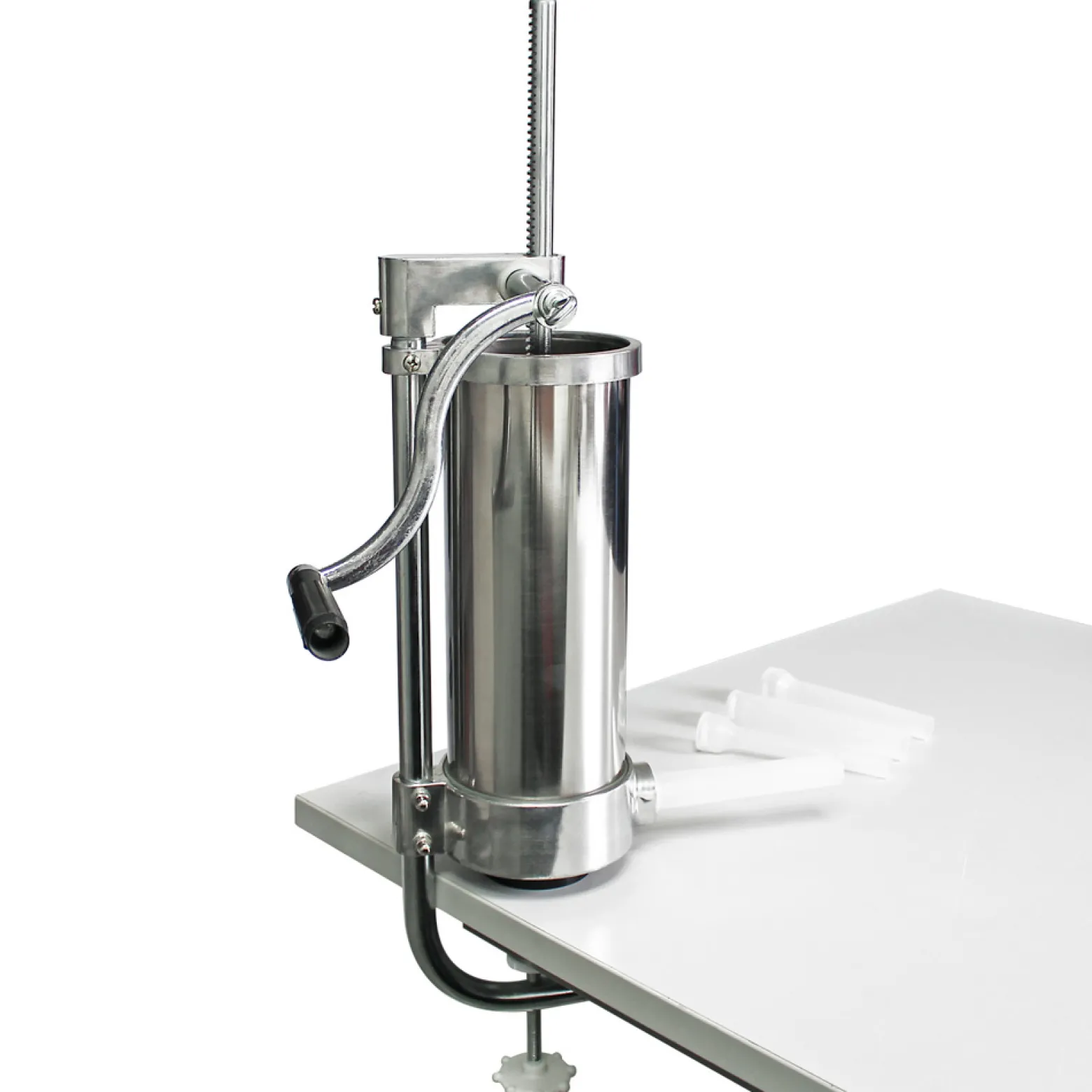Wiltec Wurstfüller Wurstfüllmaschine mit 3,5L Fassungsvermögen für Wurstbrät Wurstmaschine zum Bratwurst selber machen