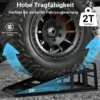 Wiltec 2x Auffahrrampe bis 2 t je Paar 905 x 295 x 278 mm, Auffahrbock für Fahrzeuge, Wartungsrampe aus Stahl