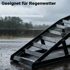 Wiltec 2x Auffahrrampe bis 2 t je Paar 830 x 262 x 270 mm, Auffahrbock für Fahrzeuge, Wartungsrampe aus Stahl