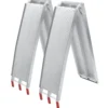 Wiltec 2x Auffahrrampe 215 cm 680 kg für Quad ATV Motorrad, Aluminium Auffahrschiene faltbar, Verladerampe rutschsicher