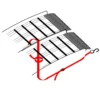 Wiltec 2x Auffahrrampe 226 cm 680 kg für Quad ATV Motorrad, Aluminium Auffahrschiene faltbar, Verladerampe rutschsicher