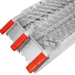 Wiltec 2x Auffahrrampe 226 cm 680 kg für Quad ATV Motorrad, Aluminium Auffahrschiene faltbar, Verladerampe rutschsicher
