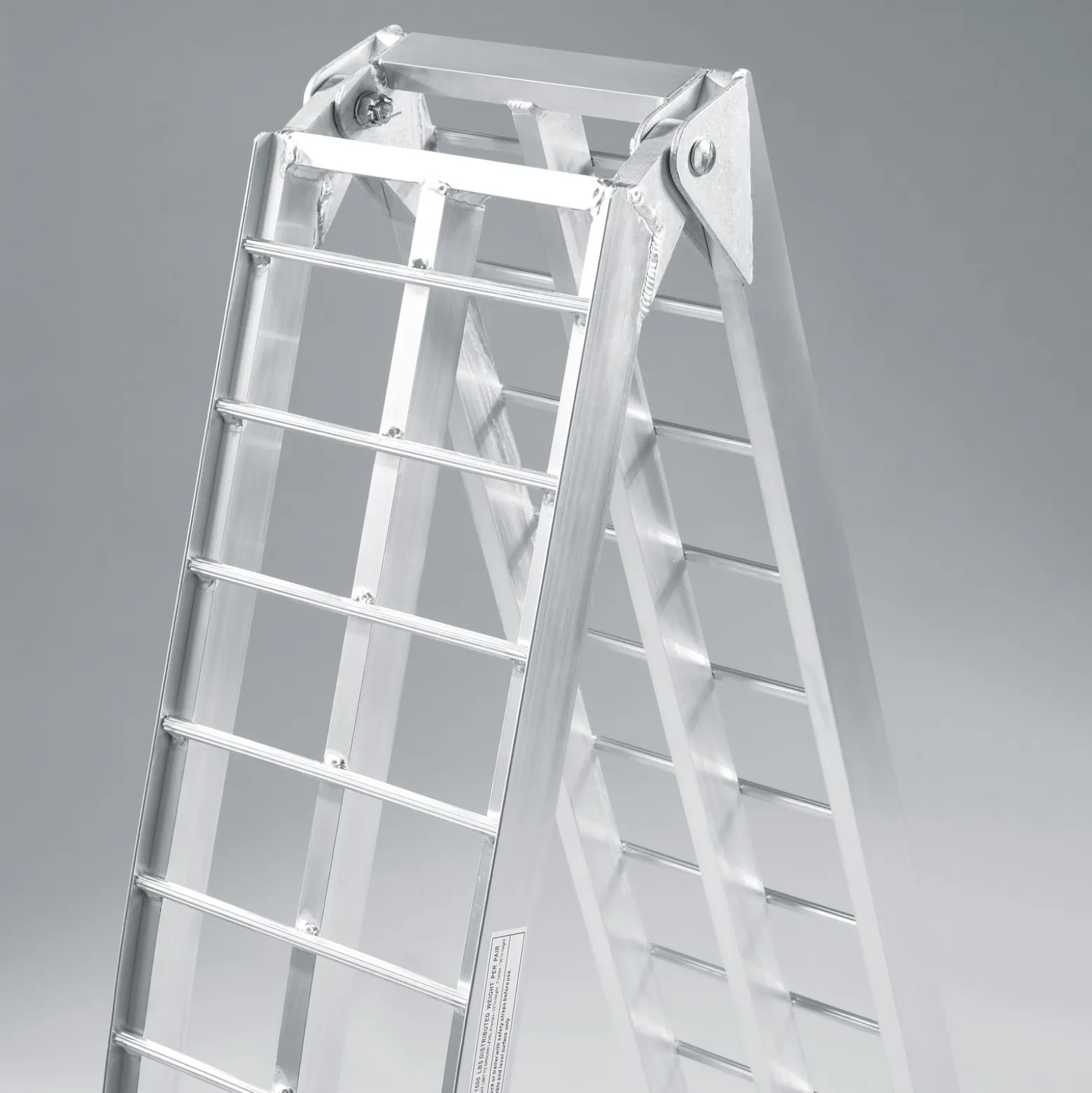 Wiltec 2x Auffahrrampe 226 cm 680 kg für Quad ATV Motorrad, Aluminium Auffahrschiene faltbar, Verladerampe rutschsicher