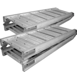 Wiltec 2x Auffahrrampe 182cm 400 kg für Motorrad ATV Quad, Aluminium Auffahrschiene faltbar, Verladerampe rutschsicher
