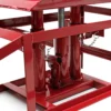 Wiltec 2x Auffahrrampe mit hydraulischem Wagenheber 2000 kg, höhenverstellbar bis 30 cm, Auffahrschiene mit Überfahrschutz, Verladerampe