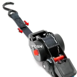 Wiltec 8x Automatik Zurrgurt 100 daN Zuglast LGF 0,2 m LGL 1,8 PES Spanngurt, ideal für Autotransport