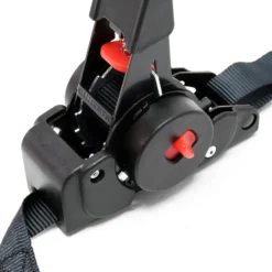 Wiltec 4x Automatik Zurrgurt 100 daN Zuglast LGF 0,2 m LGL 1,8 m PES Spanngurt, ideal für Autotransport
