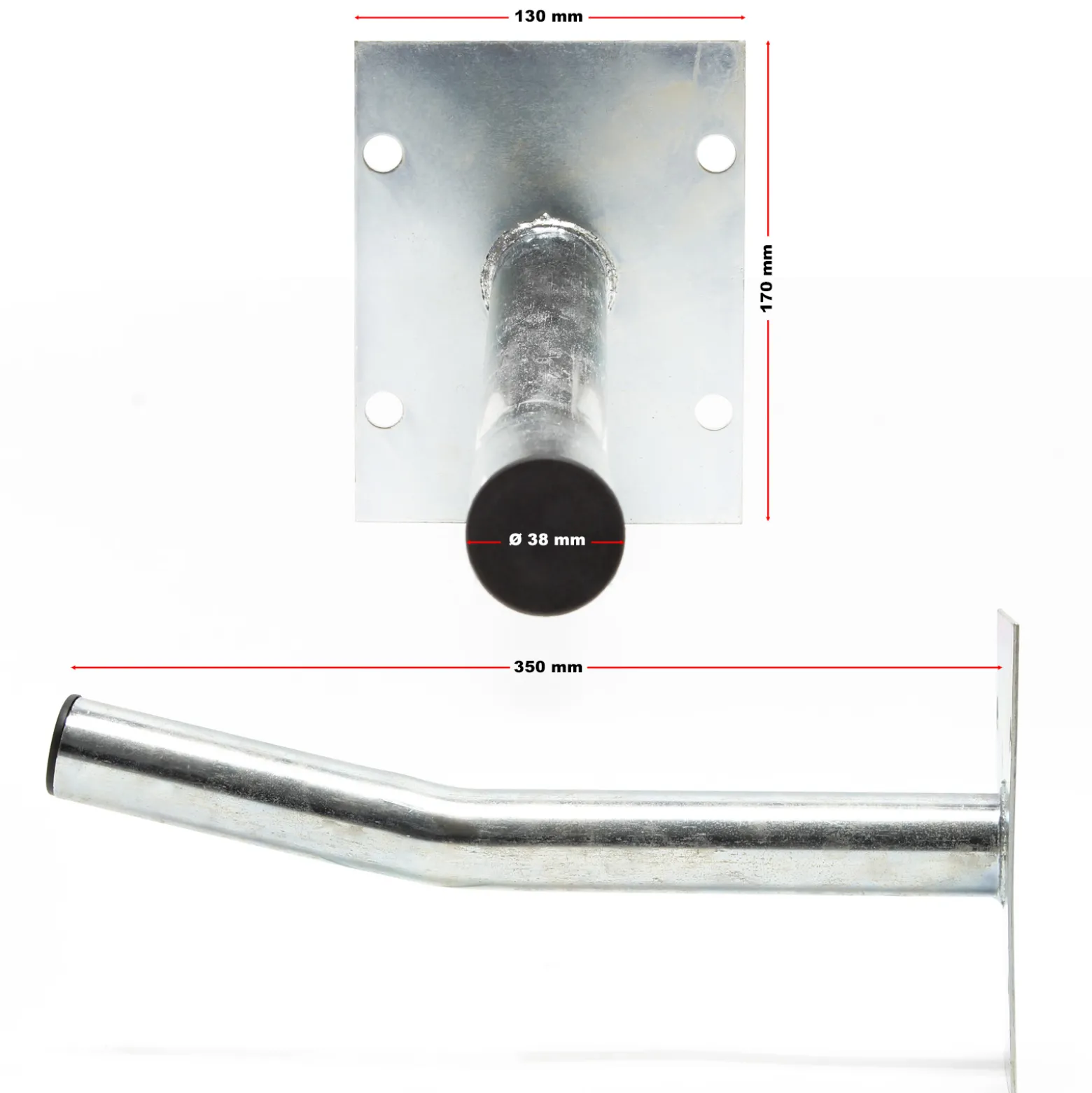 Wiltec 4x Autoreifen Wandhalter – 350 x 130 x 170 mm – aus Stahl – max. Traglast 50 kg je Halter – Reifenhalter Reifen Wandhalterung Felgenbaum Halter Garage Keller