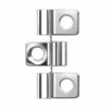 Wiltec 50x Edelstahl Clips 8mm Terrassendielen Montage, für 8mm Seitennut, Befestigungsklammer aus Edelstahl