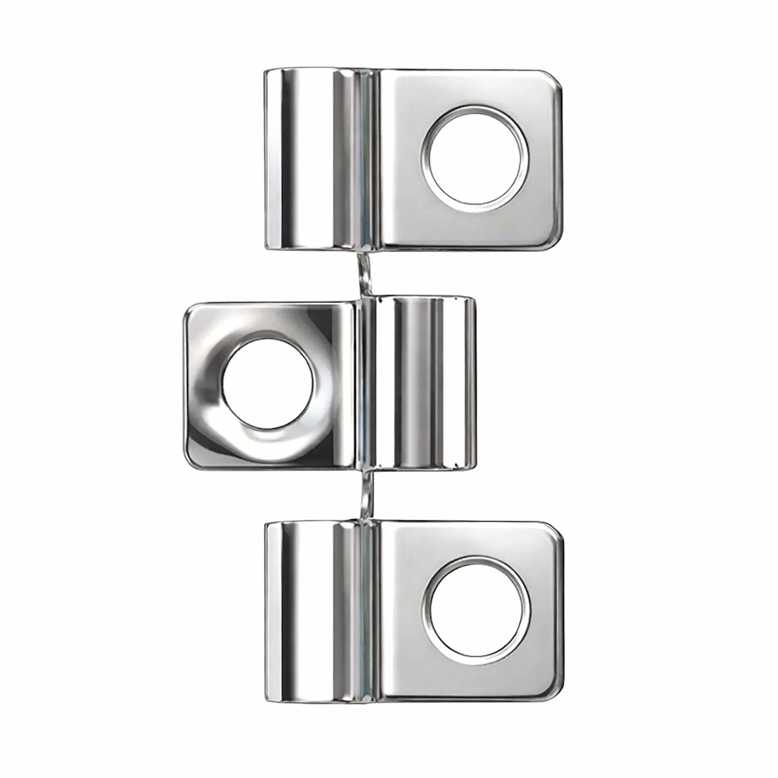 Wiltec 50x Edelstahl Clips 8mm Terrassendielen Montage, für 8mm Seitennut, Befestigungsklammer aus Edelstahl