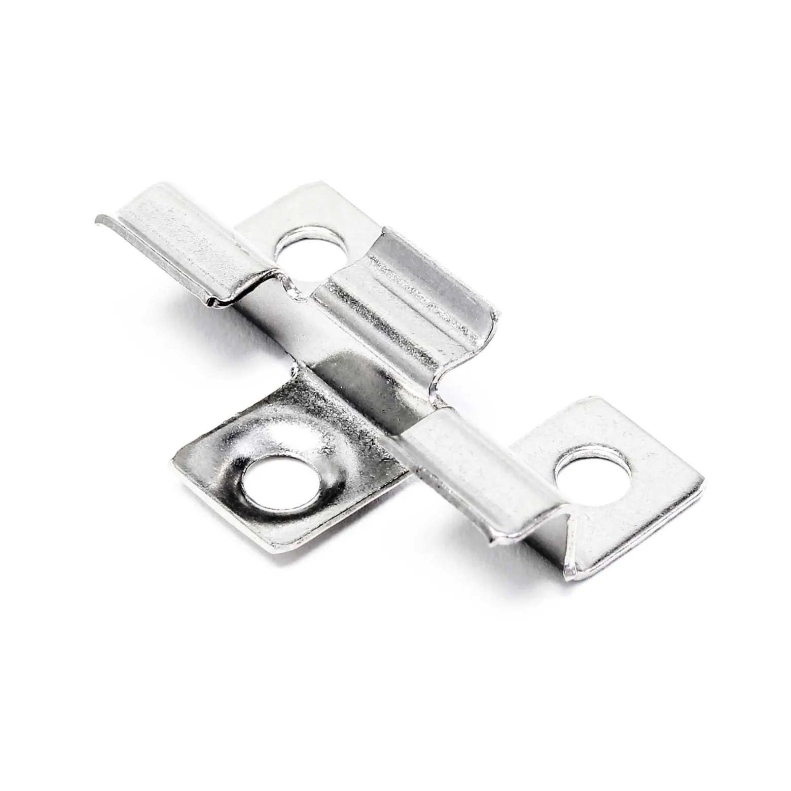 Wiltec 50x Edelstahl Clips 8mm Terrassendielen Montage, für 8mm Seitennut, Befestigungsklammer aus Edelstahl