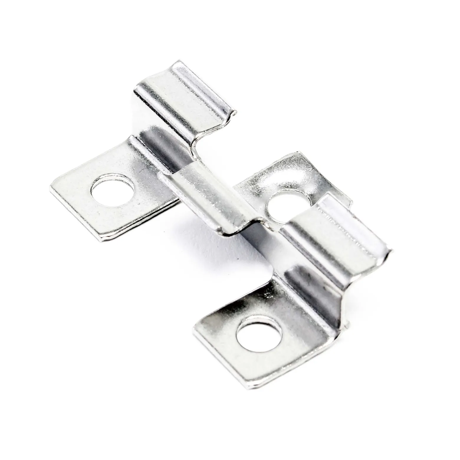 Wiltec 50x Edelstahl Clips 8mm Terrassendielen Montage, für 8mm Seitennut, Befestigungsklammer aus Edelstahl