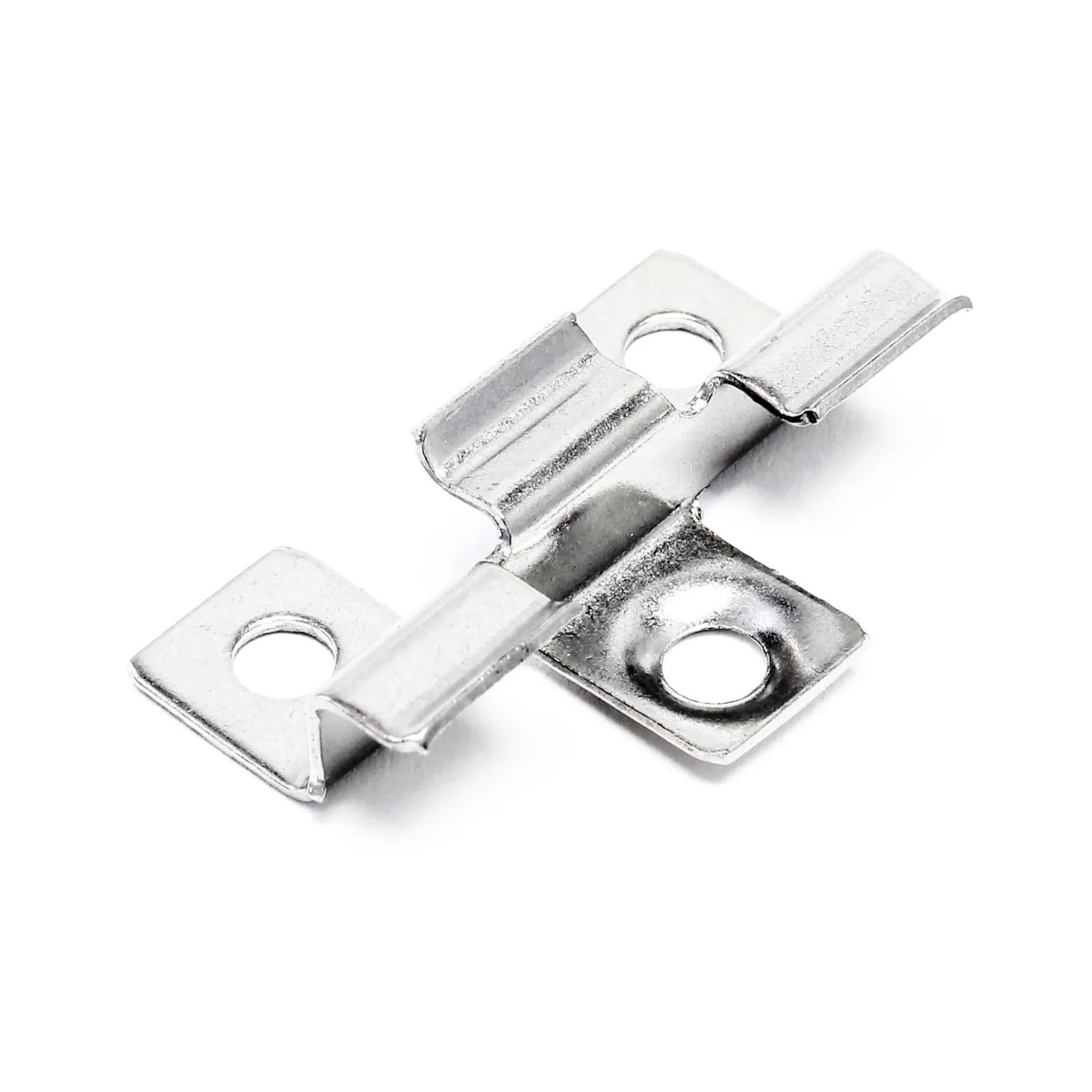 Wiltec 50x Edelstahl Clips 8mm Terrassendielen Montage, für 8mm Seitennut, Befestigungsklammer aus Edelstahl