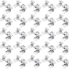 Wiltec 50x Edelstahl Clips 7mm Terrassendielen Montage, für 7mm Seitennut, Befestigungsklammer aus Edelstahl