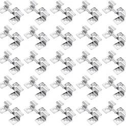 Wiltec 50x Edelstahl Clips 7mm Terrassendielen Montage, für 7mm Seitennut, Befestigungsklammer aus Edelstahl
