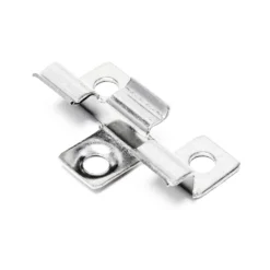 Wiltec 50x Edelstahl Clips 7mm Terrassendielen Montage, für 7mm Seitennut, Befestigungsklammer aus Edelstahl