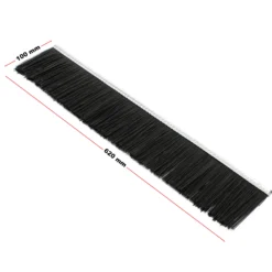 Wiltec 4x Ersatzbürste 62 cm für Rasenkehrmaschine für Aufsitzmäher, Bürstenkopf für Laubsammler 118 cm, Ersatzteil für Laubkehrmaschine