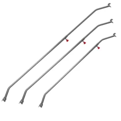 Wiltec 3x Flachplanenbügel 108-150 cm für Anhänger, verstellbare Aluminiumbügel für Anhängerplanen, Planenspanner für Flachplanen