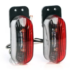 Wiltec 2x 6 LED Positionsleuchte, Umrissleuchte für Anhänger 2er Set, Begrenzungsleuchte für Wohnwagen, Anhängerbeleuchtung mit E-Prüfzeichen