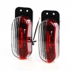 Wiltec 2x 6 LED Positionsleuchte, Umrissleuchte für Anhänger 2er Set, Begrenzungsleuchte für Wohnwagen, Anhängerbeleuchtung mit E-Prüfzeichen