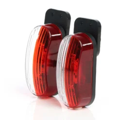 Wiltec 2x 6 LED Positionsleuchte, Umrissleuchte für Anhänger 2er Set, Begrenzungsleuchte für Wohnwagen, Anhängerbeleuchtung mit E-Prüfzeichen