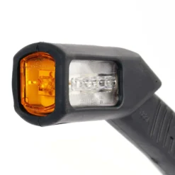 Wiltec 2x 4 LED Seitenleuchte 12V eckige Positionsleuchte für Anhänger Begrenzungsleuchte für LKW