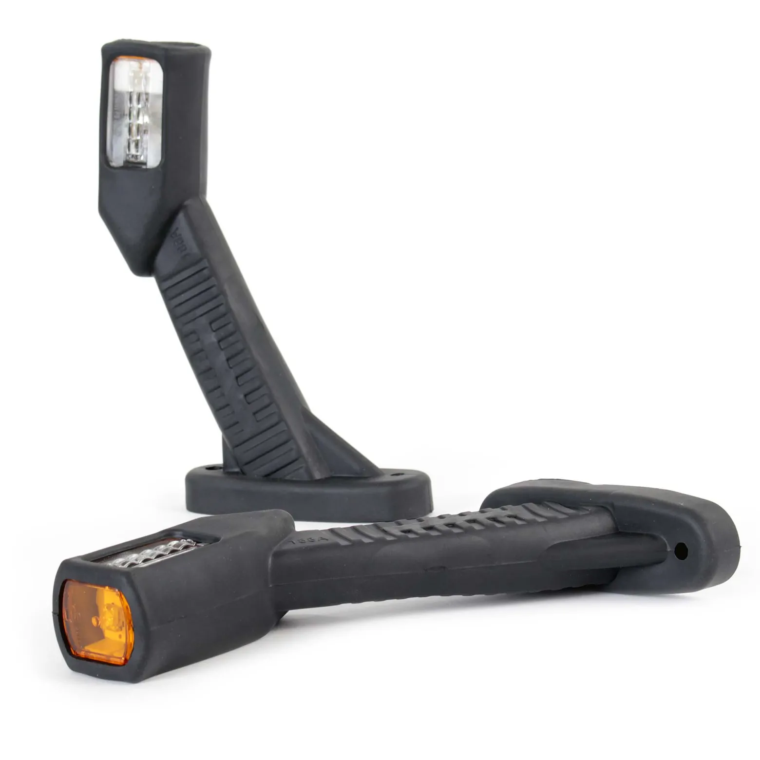 Wiltec 2x 4 LED Seitenleuchte 12V eckige Positionsleuchte für Anhänger Begrenzungsleuchte für LKW