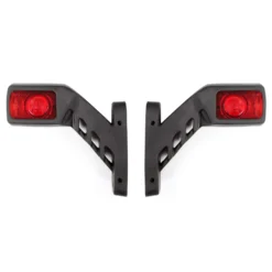 Wiltec 2x 4 LED Seitenleuchte 24V kurze Begrenzungsleuchte für Anhänger Positionsleuchte für LKW