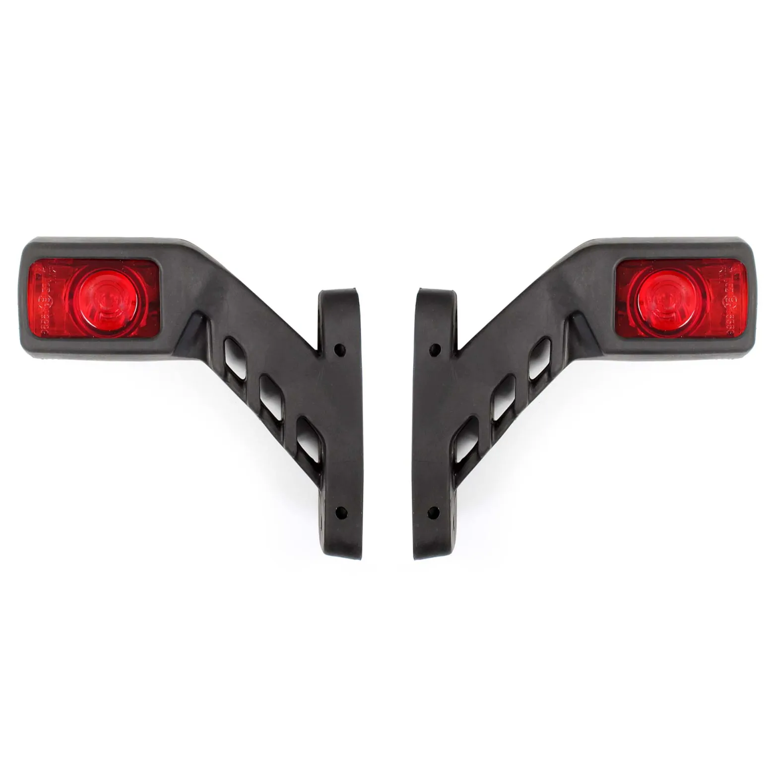Wiltec 2x 4 LED Seitenleuchte 24V kurze Begrenzungsleuchte für Anhänger Positionsleuchte für LKW